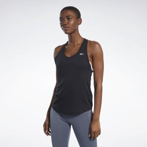 Reebok Mesh Back Muskelshirt Damen - Schwarz - DE 201-YCM